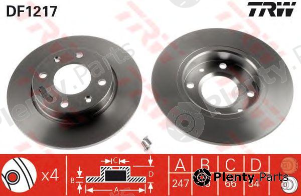  TRW part DF1217 Brake Disc