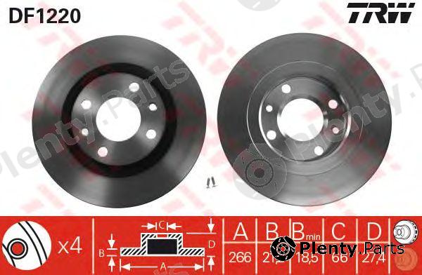  TRW part DF1220 Brake Disc