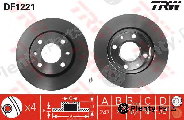  TRW part DF1221 Brake Disc