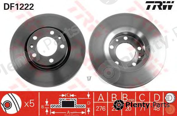  TRW part DF1222 Brake Disc