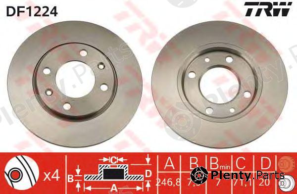 TRW part DF1224 Brake Disc