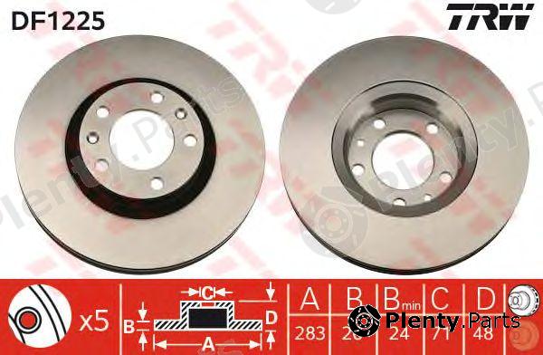  TRW part DF1225 Brake Disc