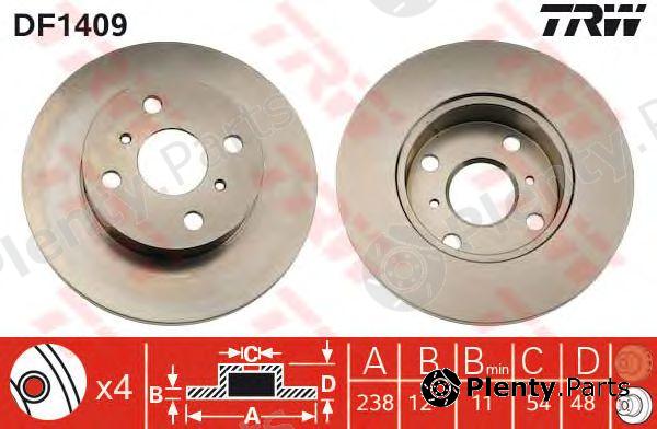  TRW part DF1409 Brake Disc
