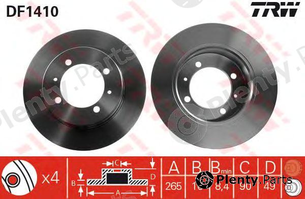  TRW part DF1410 Brake Disc