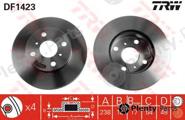  TRW part DF1423 Brake Disc