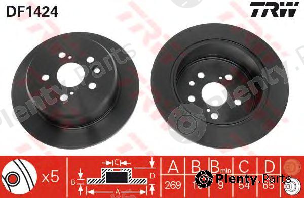  TRW part DF1424 Brake Disc
