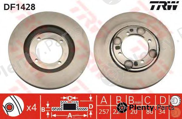  TRW part DF1428 Brake Disc