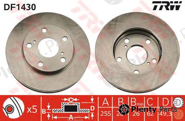  TRW part DF1430 Brake Disc