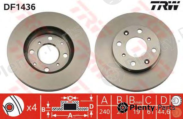  TRW part DF1436 Brake Disc