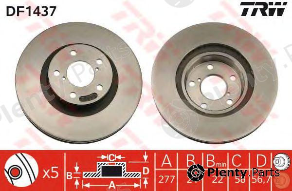  TRW part DF1437 Brake Disc