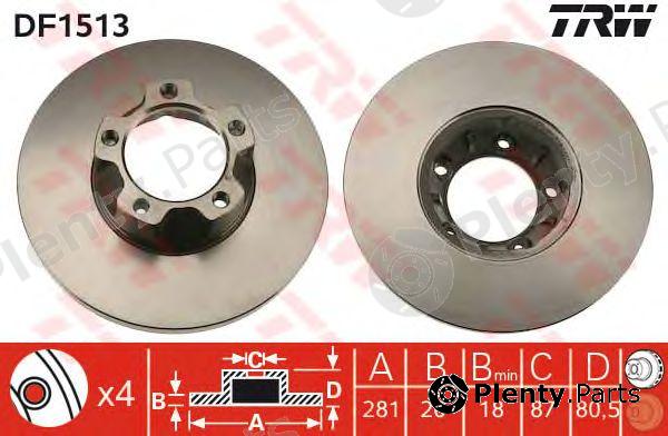  TRW part DF1513 Brake Disc