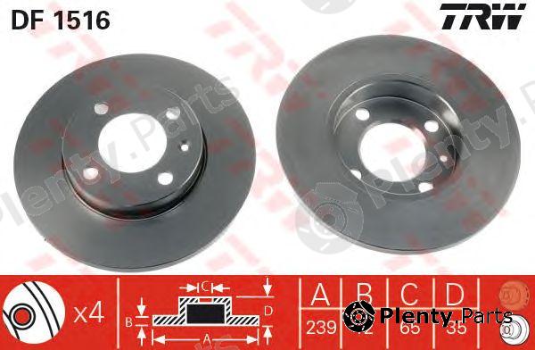  TRW part DF1516 Brake Disc
