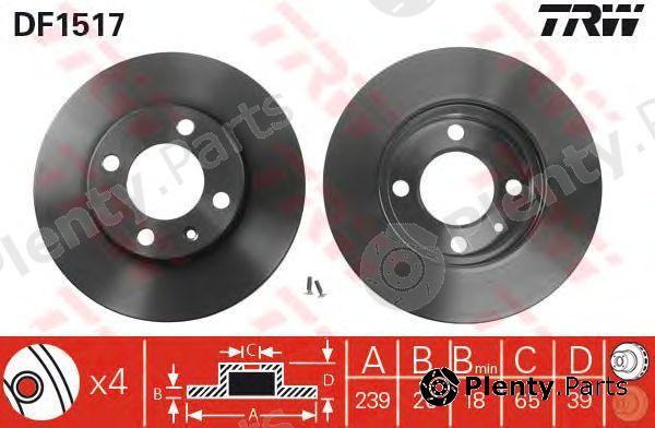  TRW part DF1517 Brake Disc