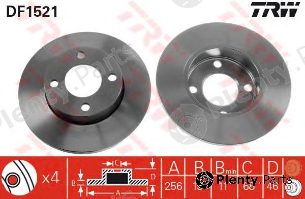  TRW part DF1521 Brake Disc