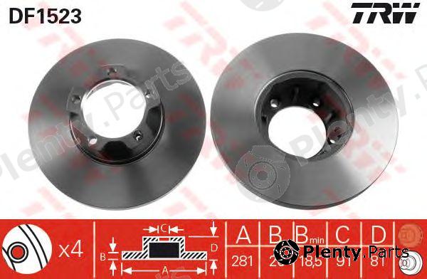  TRW part DF1523 Brake Disc