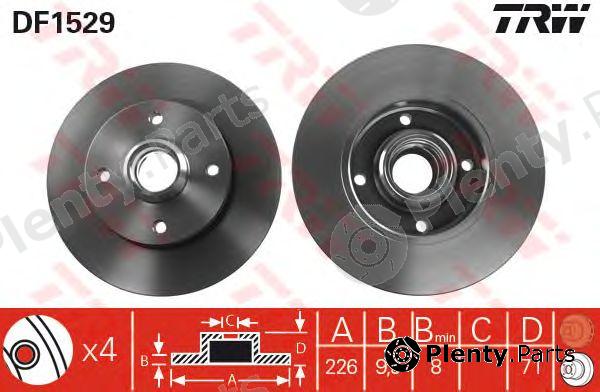  TRW part DF1529 Brake Disc