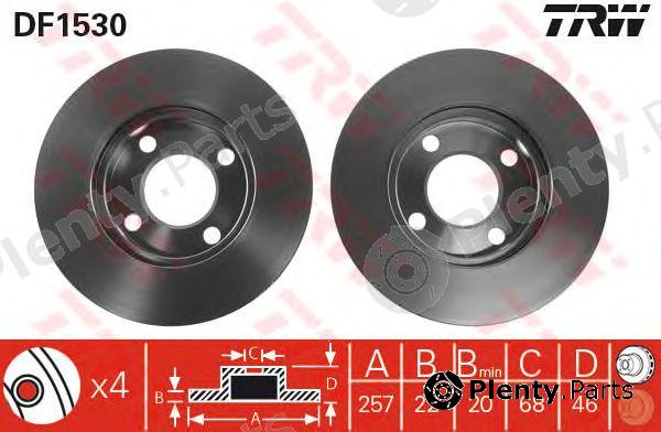  TRW part DF1530 Brake Disc