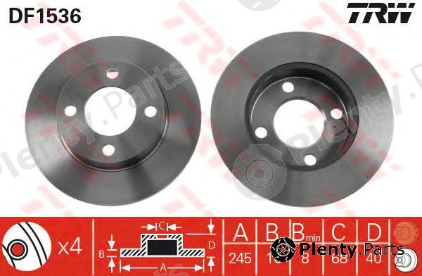  TRW part DF1536 Brake Disc