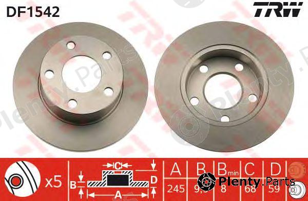  TRW part DF1542 Brake Disc