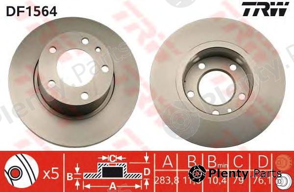  TRW part DF1564 Brake Disc