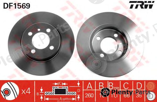  TRW part DF1569 Brake Disc
