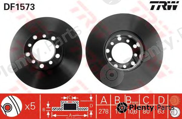  TRW part DF1573 Brake Disc