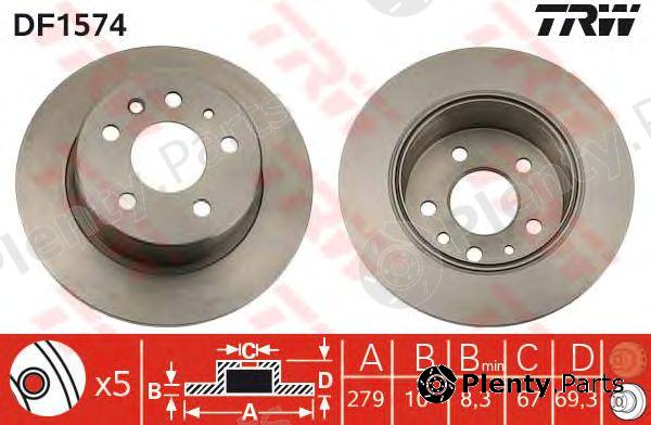  TRW part DF1574 Brake Disc