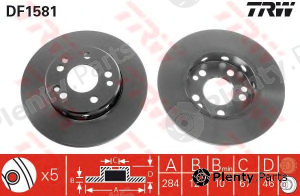  TRW part DF1581 Brake Disc