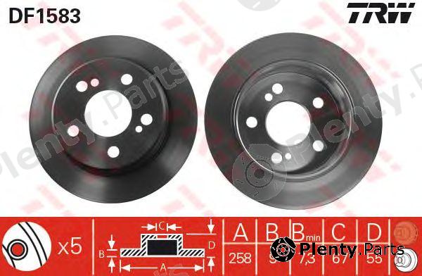  TRW part DF1583 Brake Disc