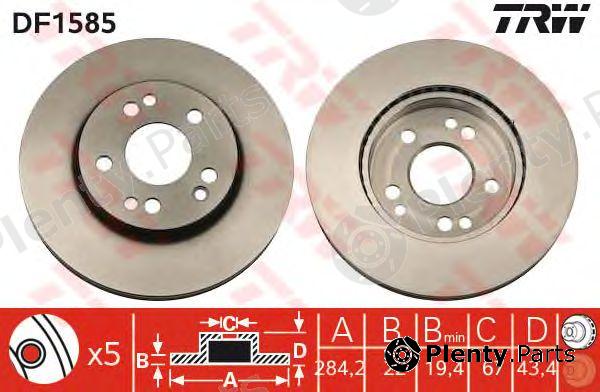  TRW part DF1585 Brake Disc