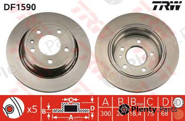  TRW part DF1590 Brake Disc