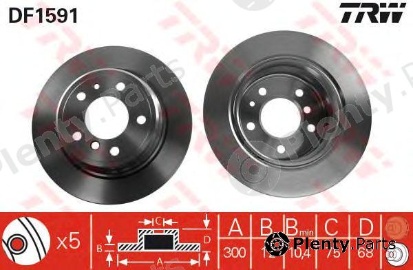  TRW part DF1591 Brake Disc