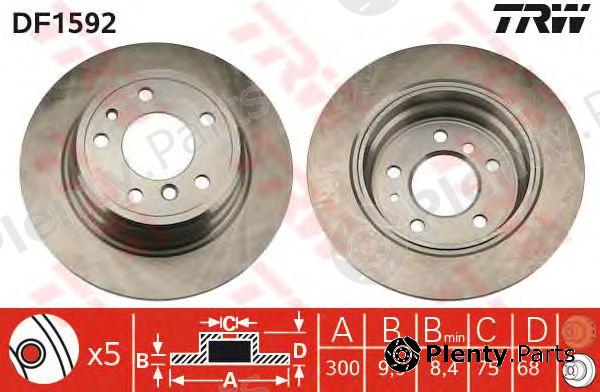 TRW part DF1592 Brake Disc