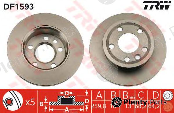 TRW part DF1593 Brake Disc