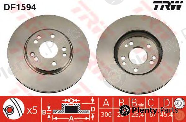  TRW part DF1594 Brake Disc