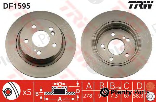  TRW part DF1595 Brake Disc