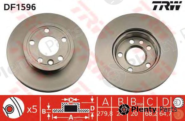  TRW part DF1596 Brake Disc