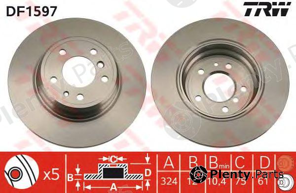  TRW part DF1597 Brake Disc