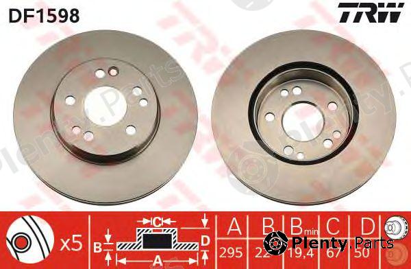  TRW part DF1598 Brake Disc