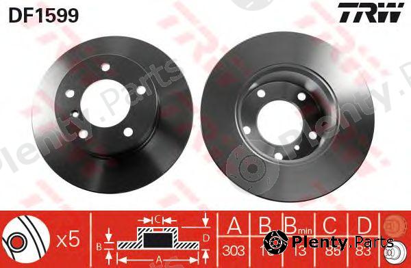  TRW part DF1599 Brake Disc