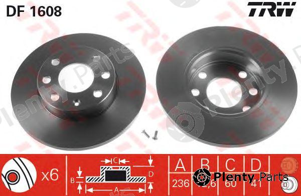  TRW part DF1608 Brake Disc