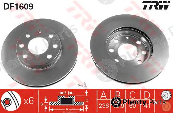  TRW part DF1609 Brake Disc