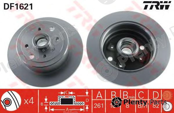  TRW part DF1621 Brake Disc