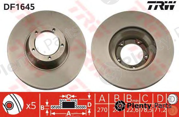  TRW part DF1645 Brake Disc