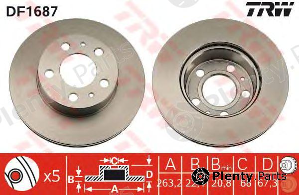  TRW part DF1687 Brake Disc