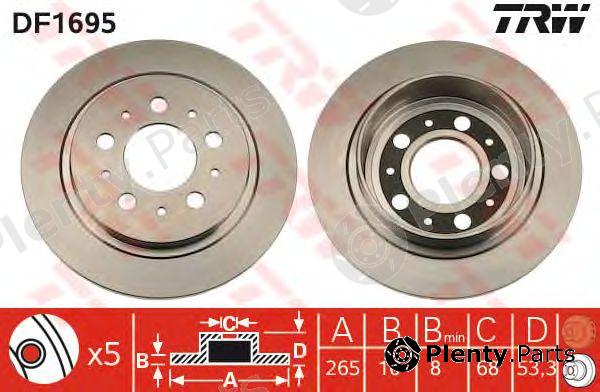  TRW part DF1695 Brake Disc