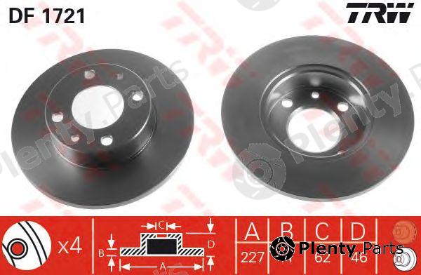  TRW part DF1721 Brake Disc