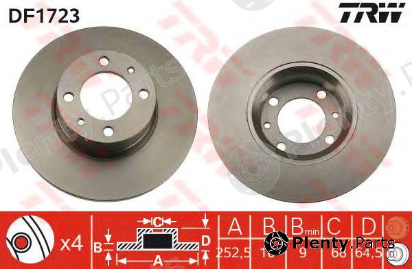  TRW part DF1723 Brake Disc