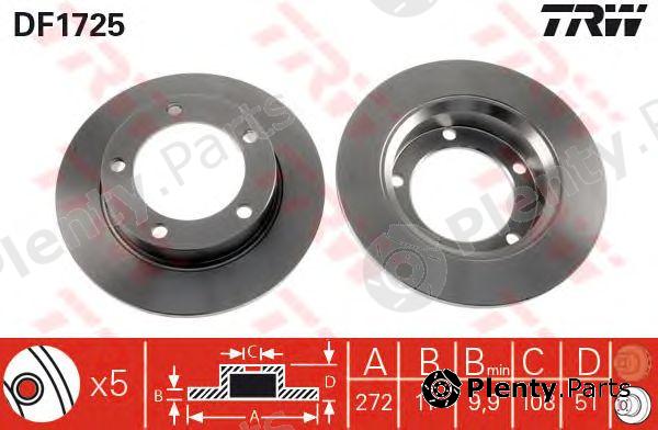  TRW part DF1725 Brake Disc