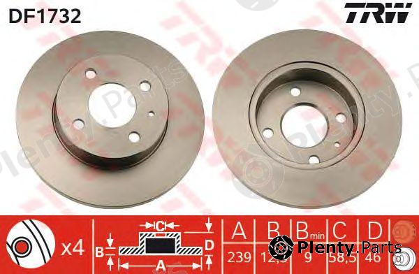  TRW part DF1732 Brake Disc